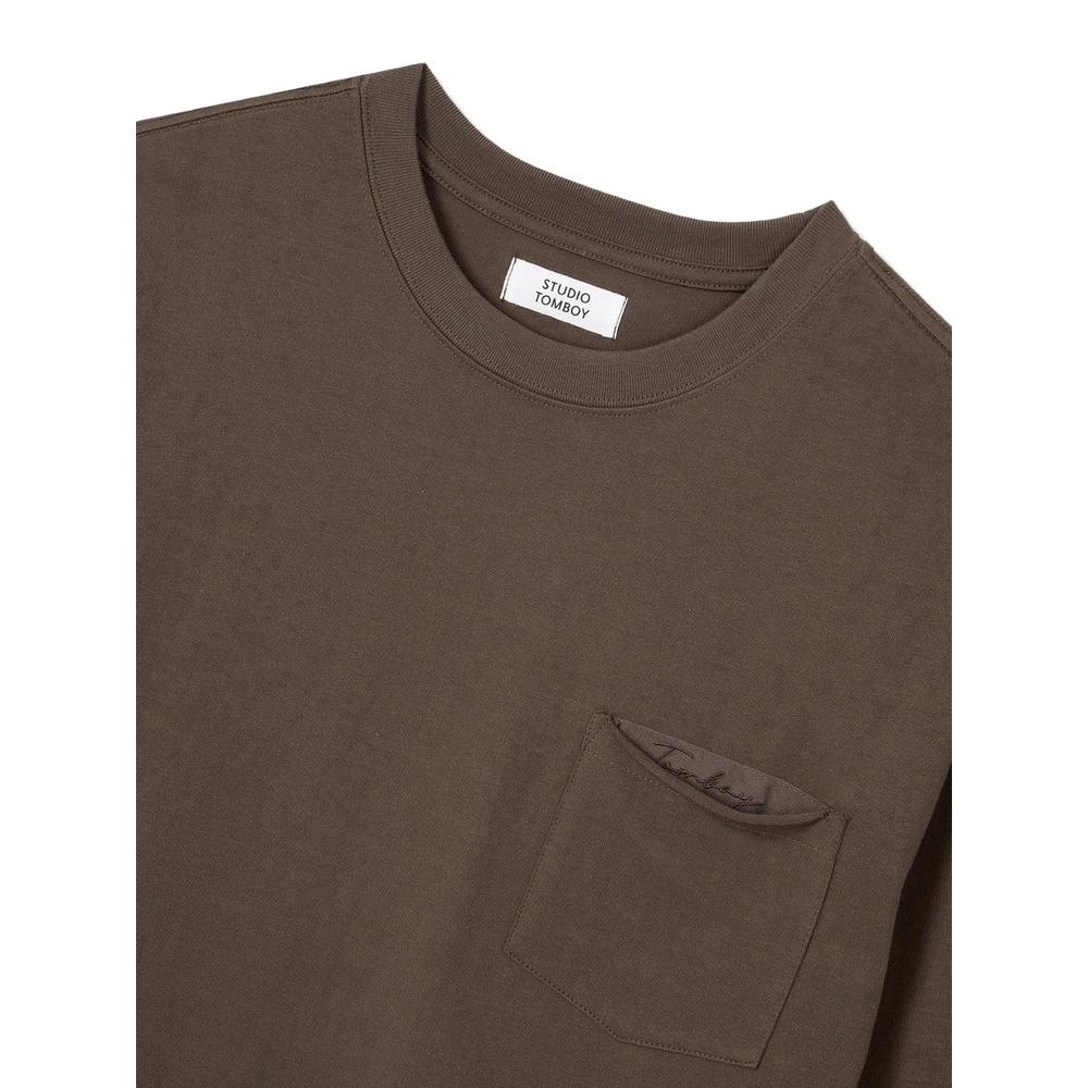 embroidered-detail pocket T-shirt 4
