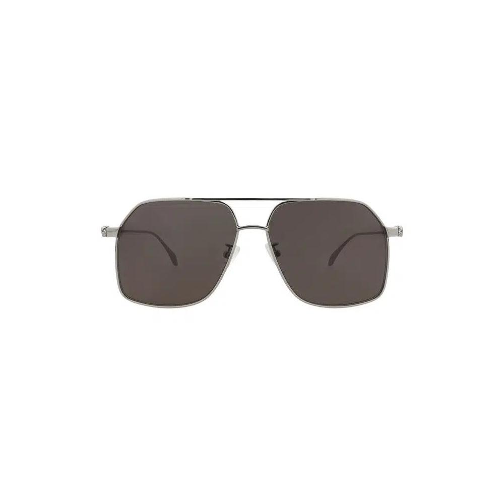 Очки Alexander McQueen Aviator Sunglasses 'Ruthenium/Grey' 1