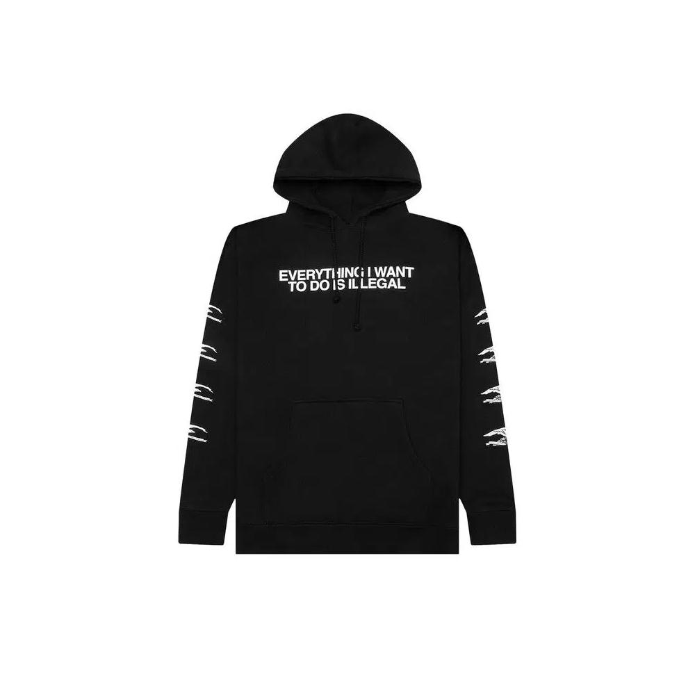 Худи Pleasures Illegal Hoodie 'Black' 1
