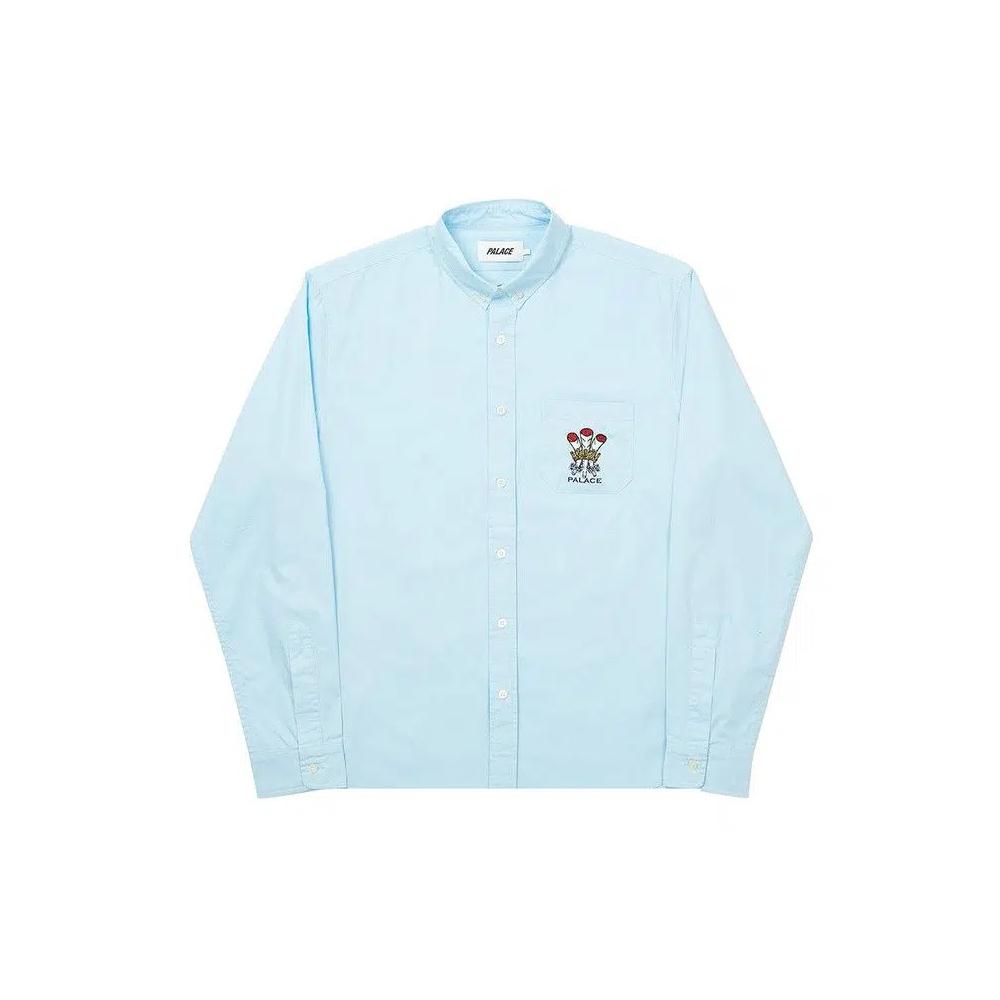Рубашки на пуговицах Palace Ich Bun Shirt 'Blue' 1