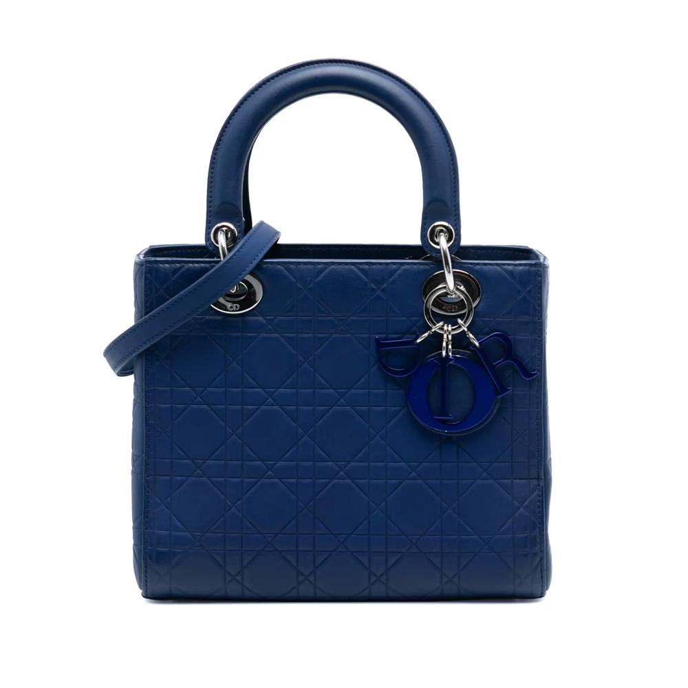 Сумка-сэтчел Ultra Matte Calfskin Embossed Cannage Lady Dior среднего размера (2013 год) 1