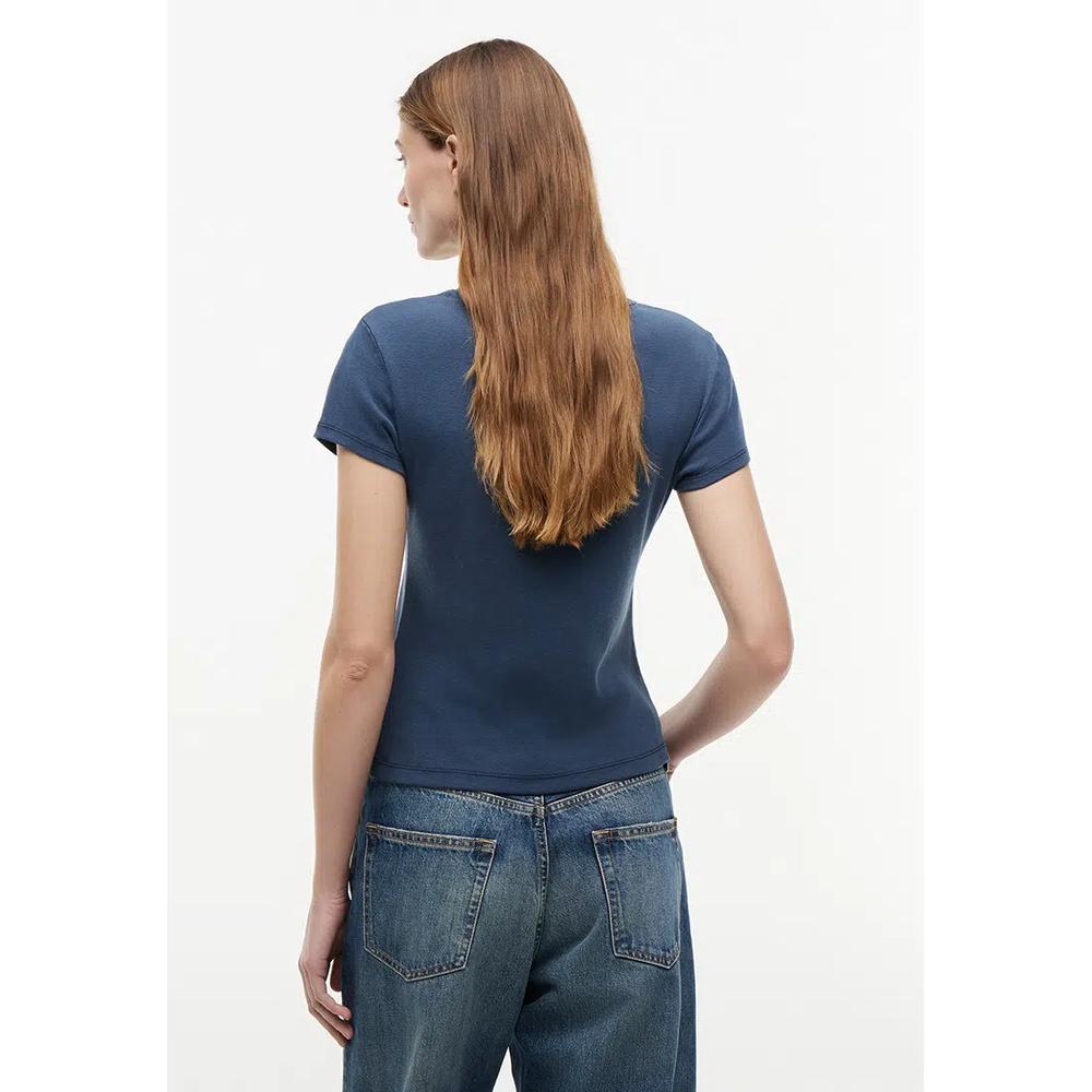 Футболка с коротким рукавом и круглым вырезом Garment Dye Crest - Th Mainline 2