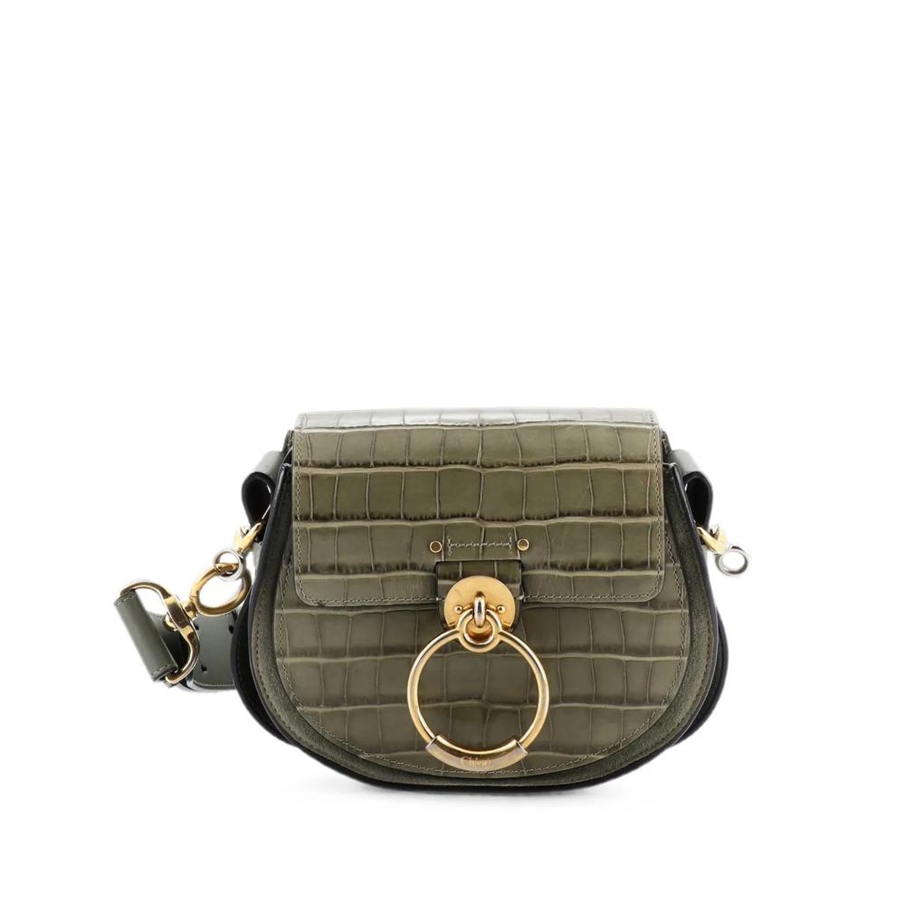 Маленькая сумка на плечо Tess Bag с тиснением под кожу крокодила 1