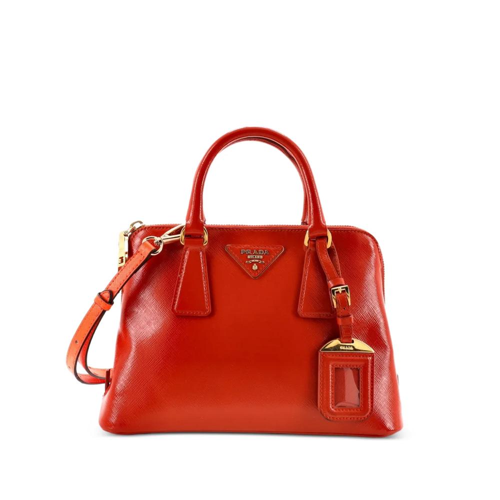 Маленькая сумка-сэтчел Promenade Bag Vernice из сафьяновой кожи 1