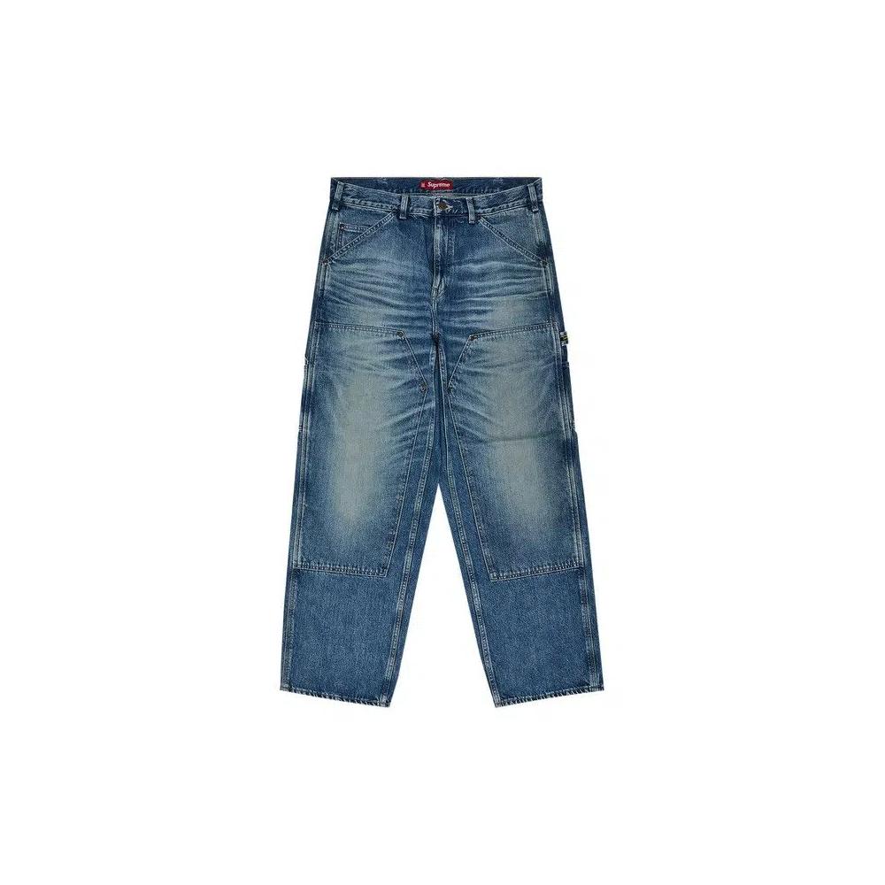 Низ Supreme Worn Double Knee Painter Pant 'Denim' 1