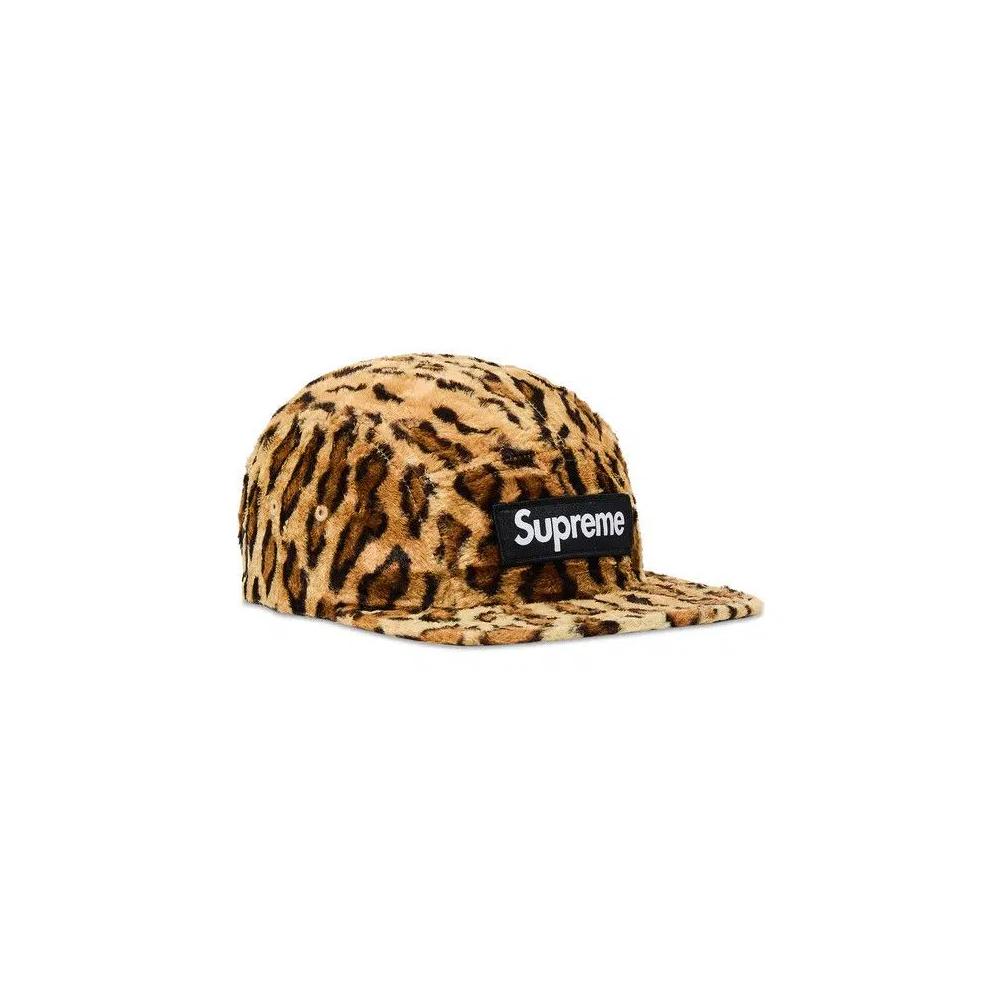 Кепки Supreme x Goodenough Crushed Rayon Pile Camp Cap 'Леопардовый' 2