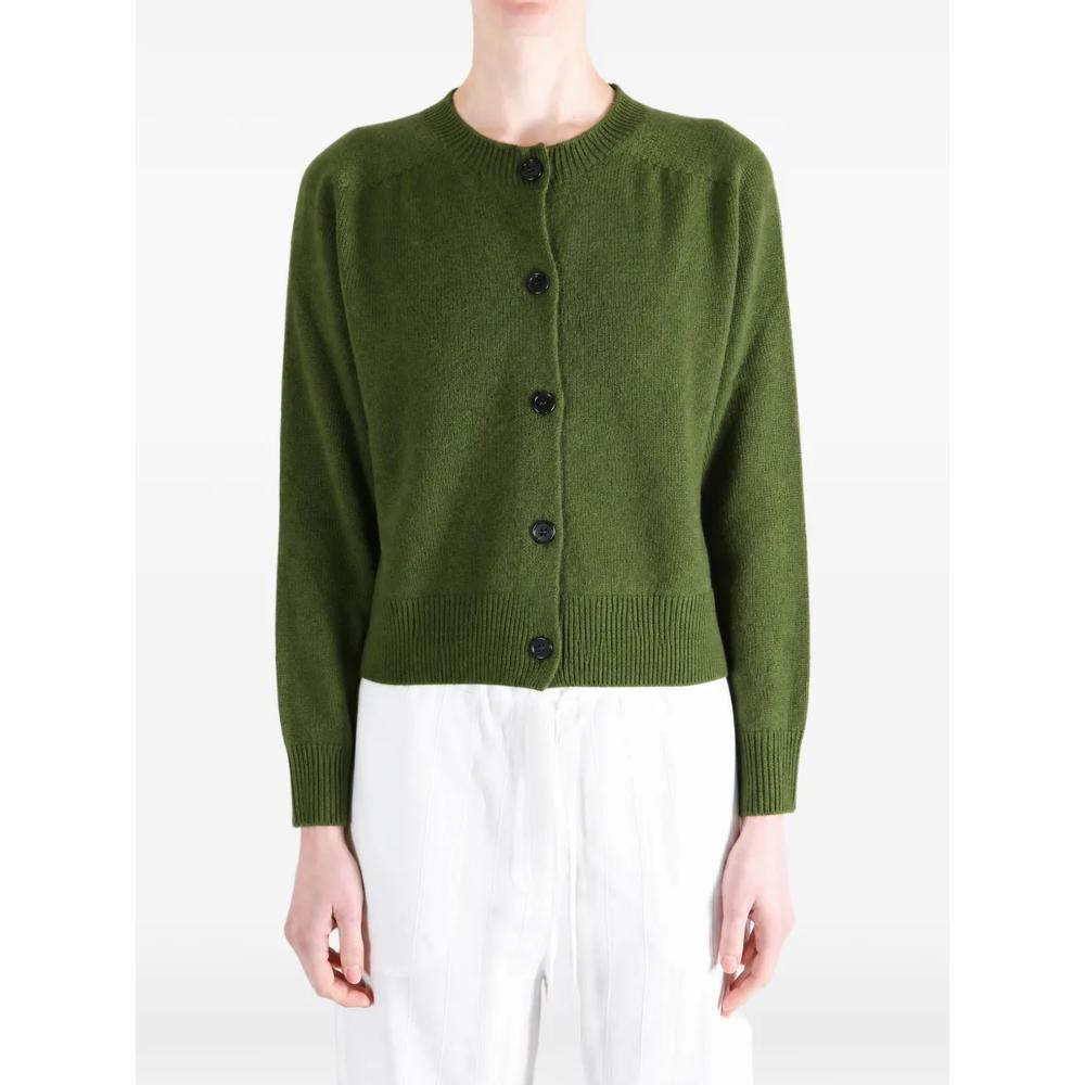 crew-neck button-up cardigan 2