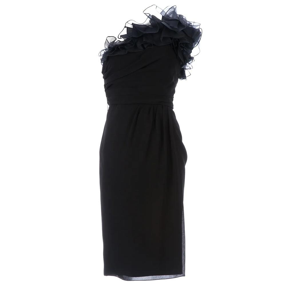 ruffled one-shoulder dress 1