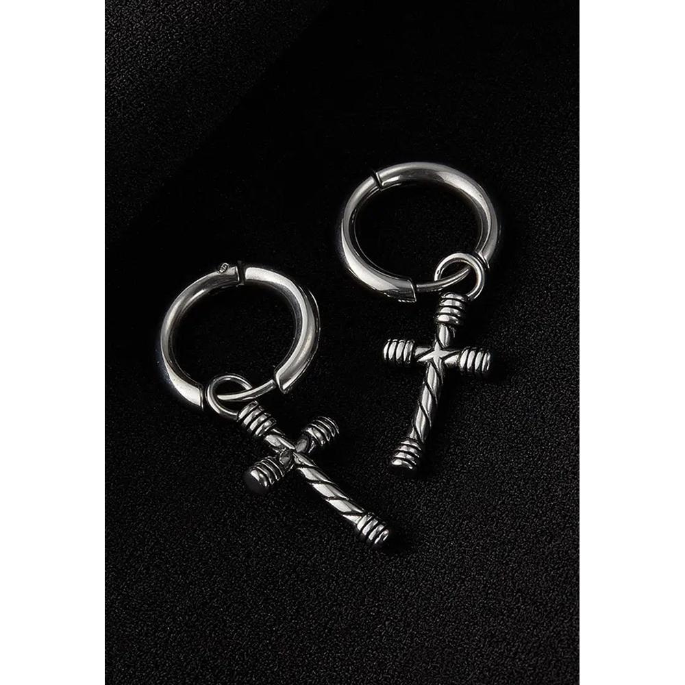 Винтажные серьги из нержавеющей стали 5