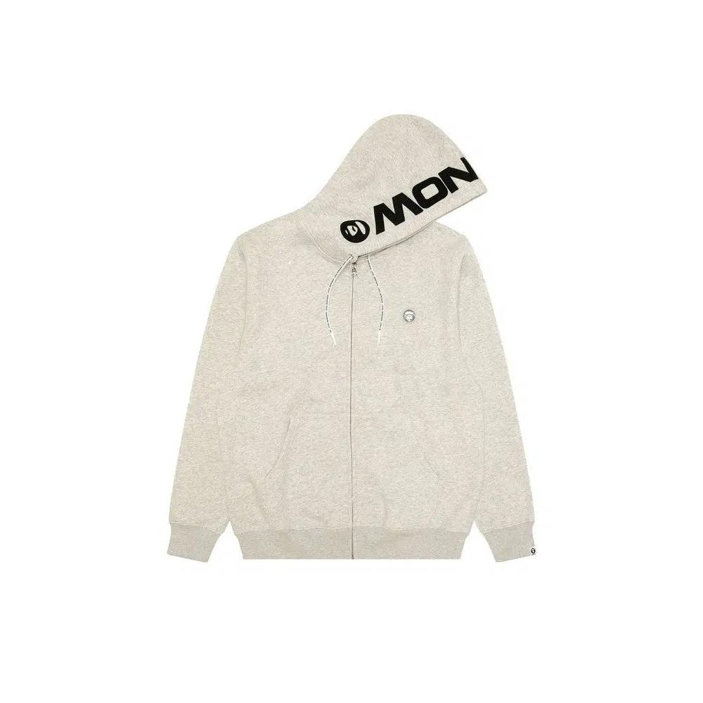 Молнии AAPE Now Zip-Up Hoodie «White/Heather» 1