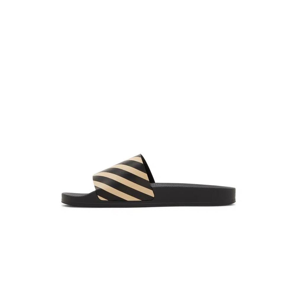 Слайды Off-White Sliders 'Диагональная полоска - Черный бежевый' 3