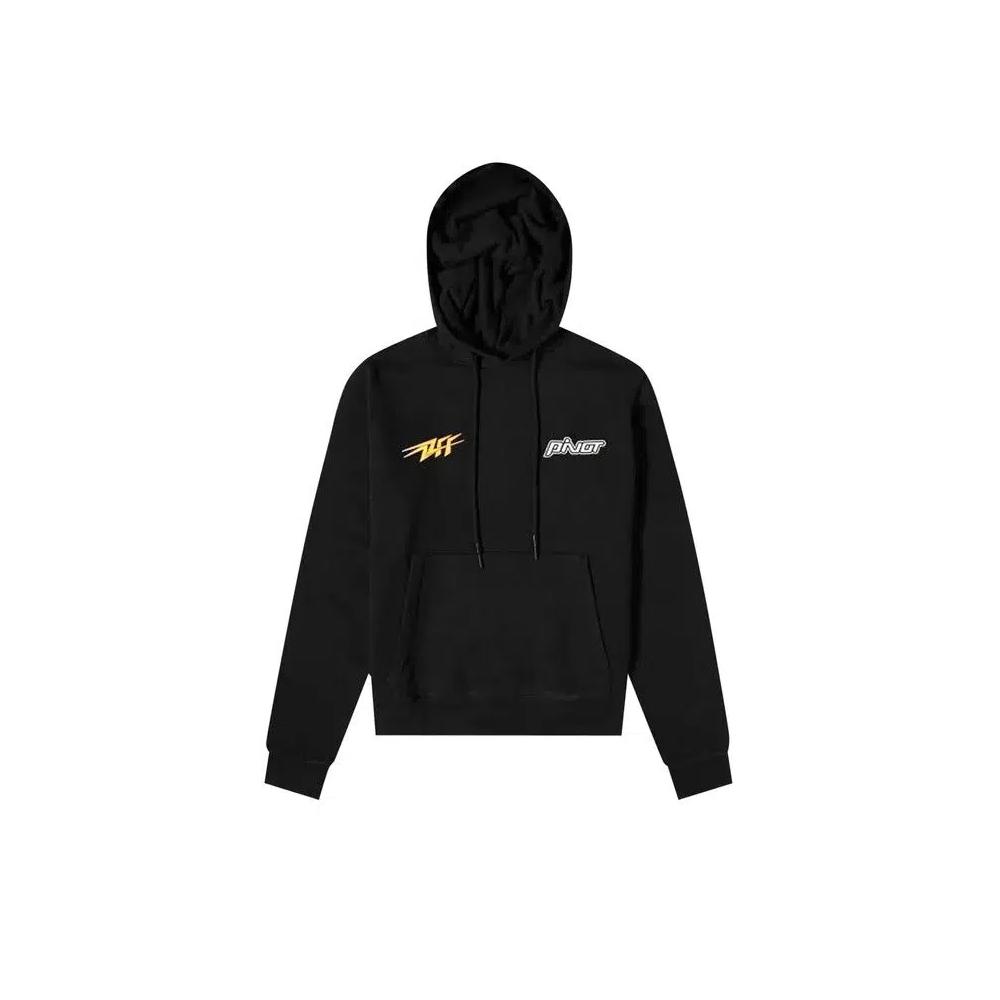 Худи Off-White Thunder Slim Hoodie 'Black/Yellow' 1