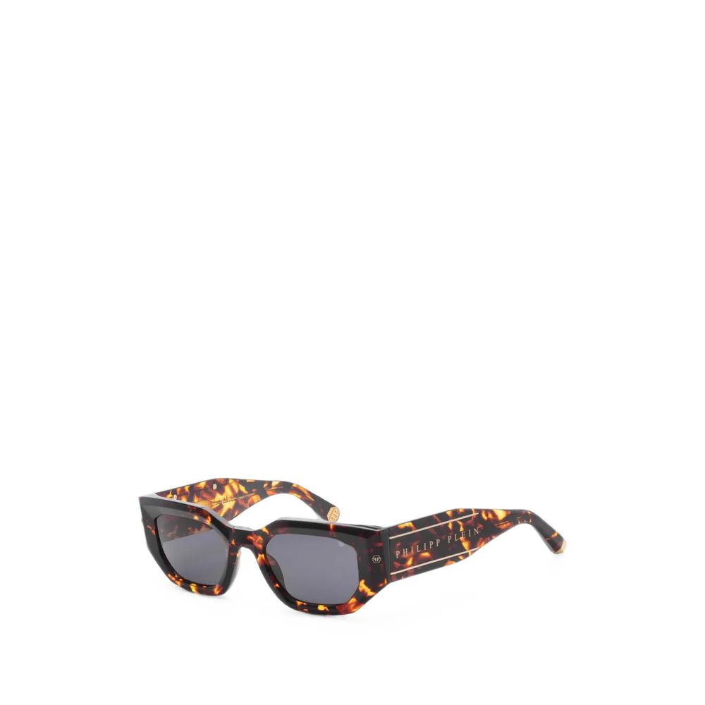 tortoiseshell-effect geometric-frame sunglasses 1