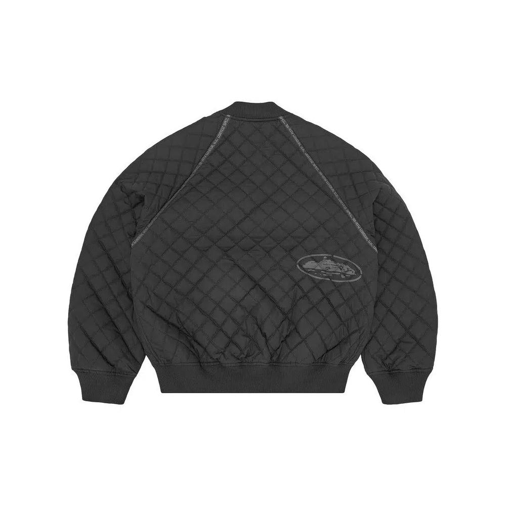 Бомберы Corteiz Quilted Exchange Bomber 'Black' 2