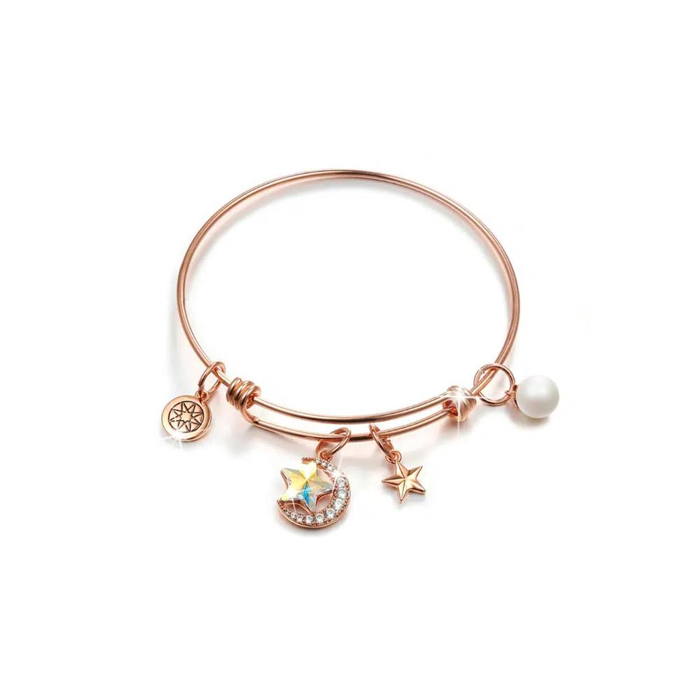 Star Moon Регулируемый браслет, украшенный кристаллами SWAROVSKI® 1