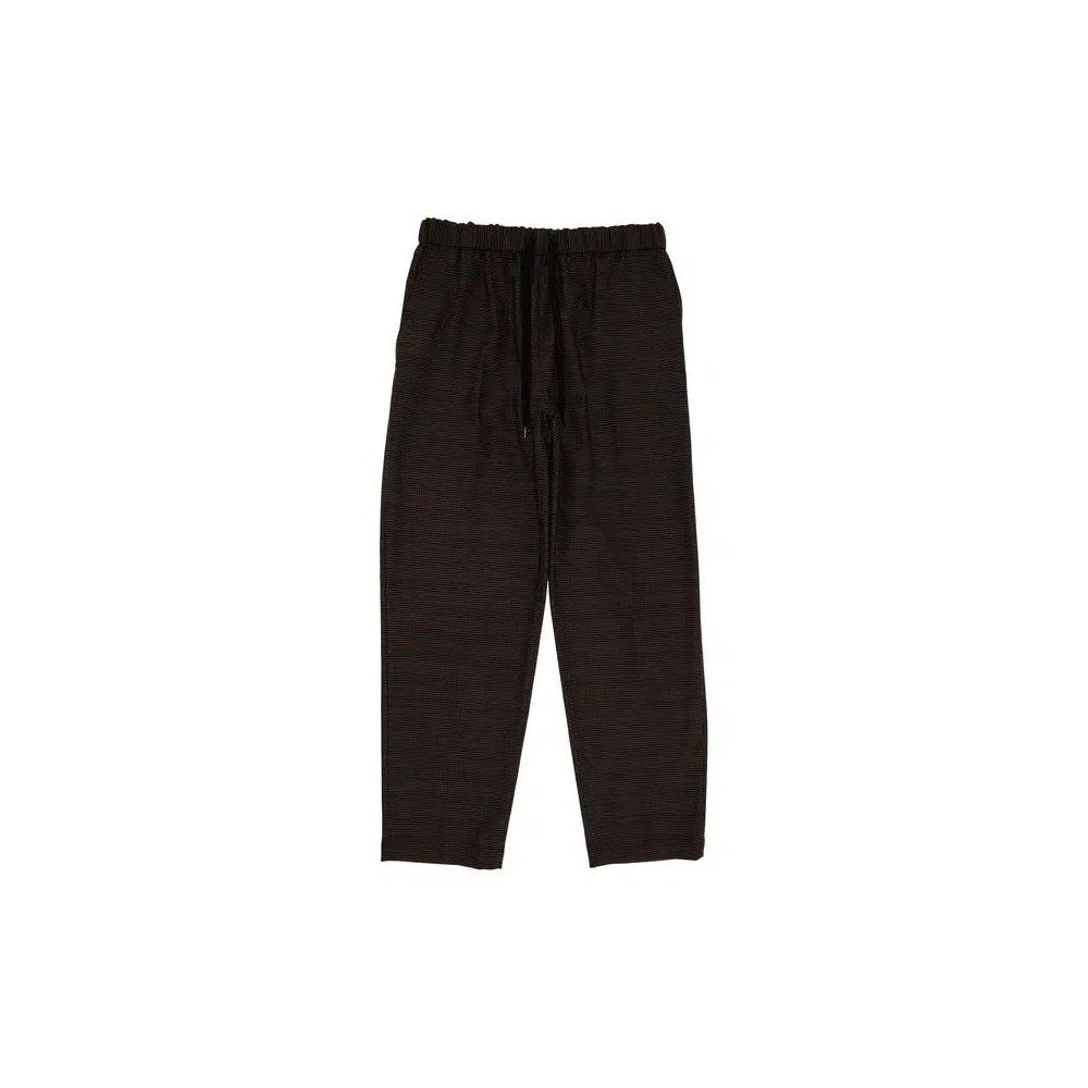 Низы MM6 Maison Margiela Gabardine Pants 'Brown/Black' 1