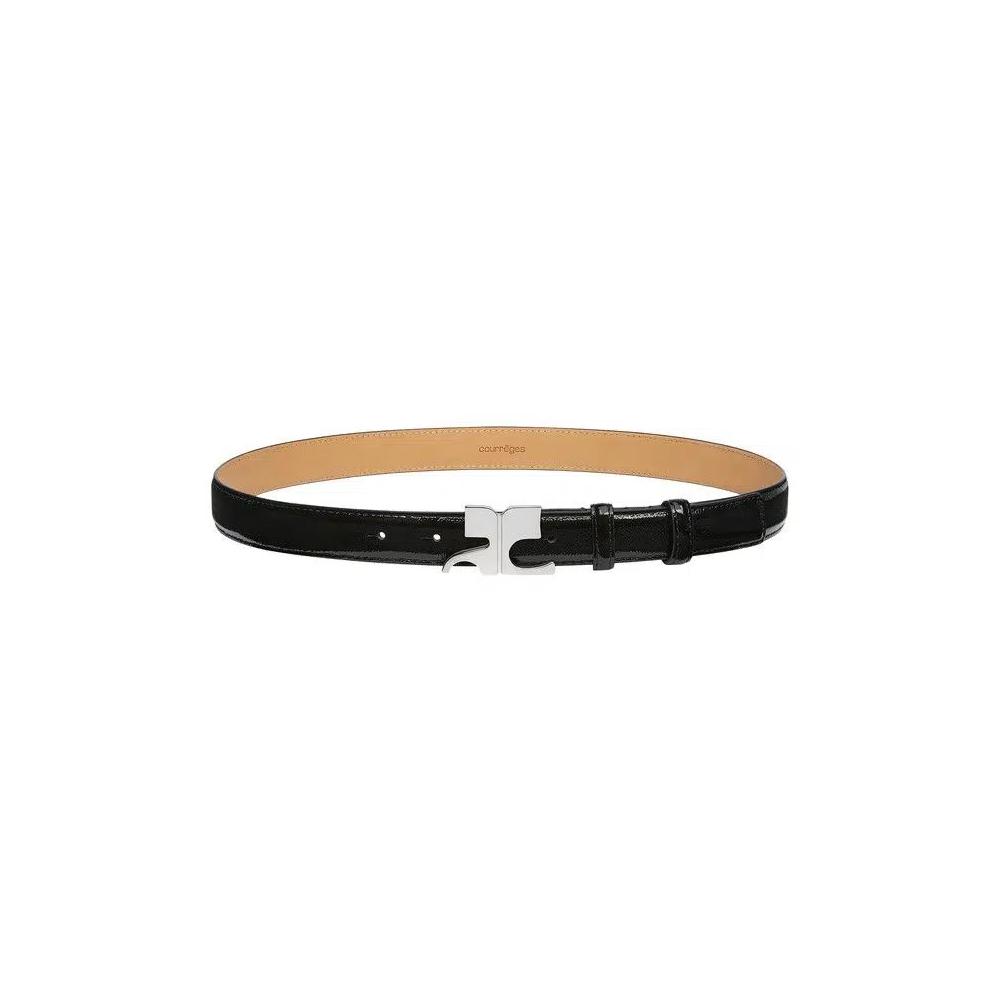 Ремни Courrèges AC Naplack Belt 'Black' 2