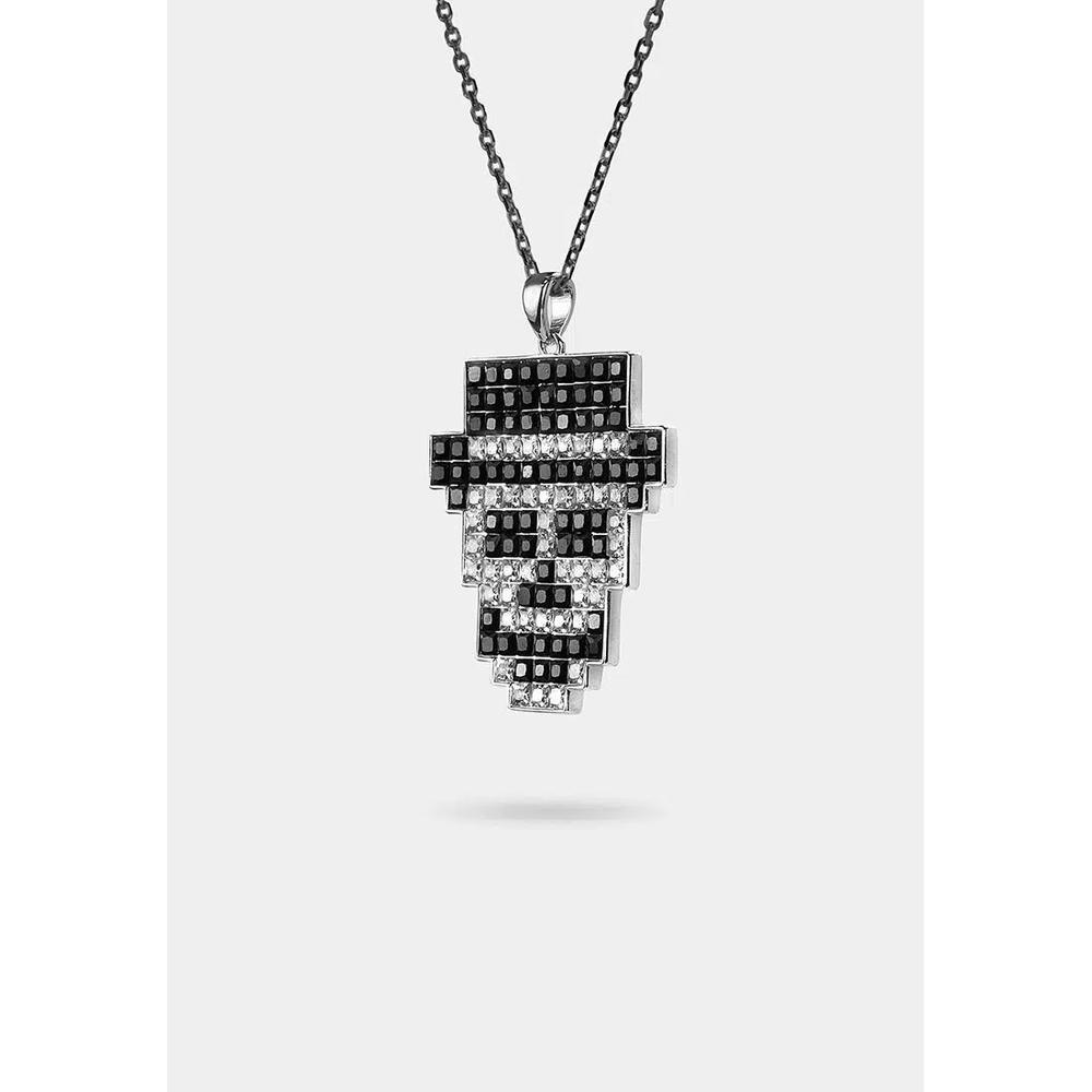 Кулон Pixel Fedora Skull 015 2