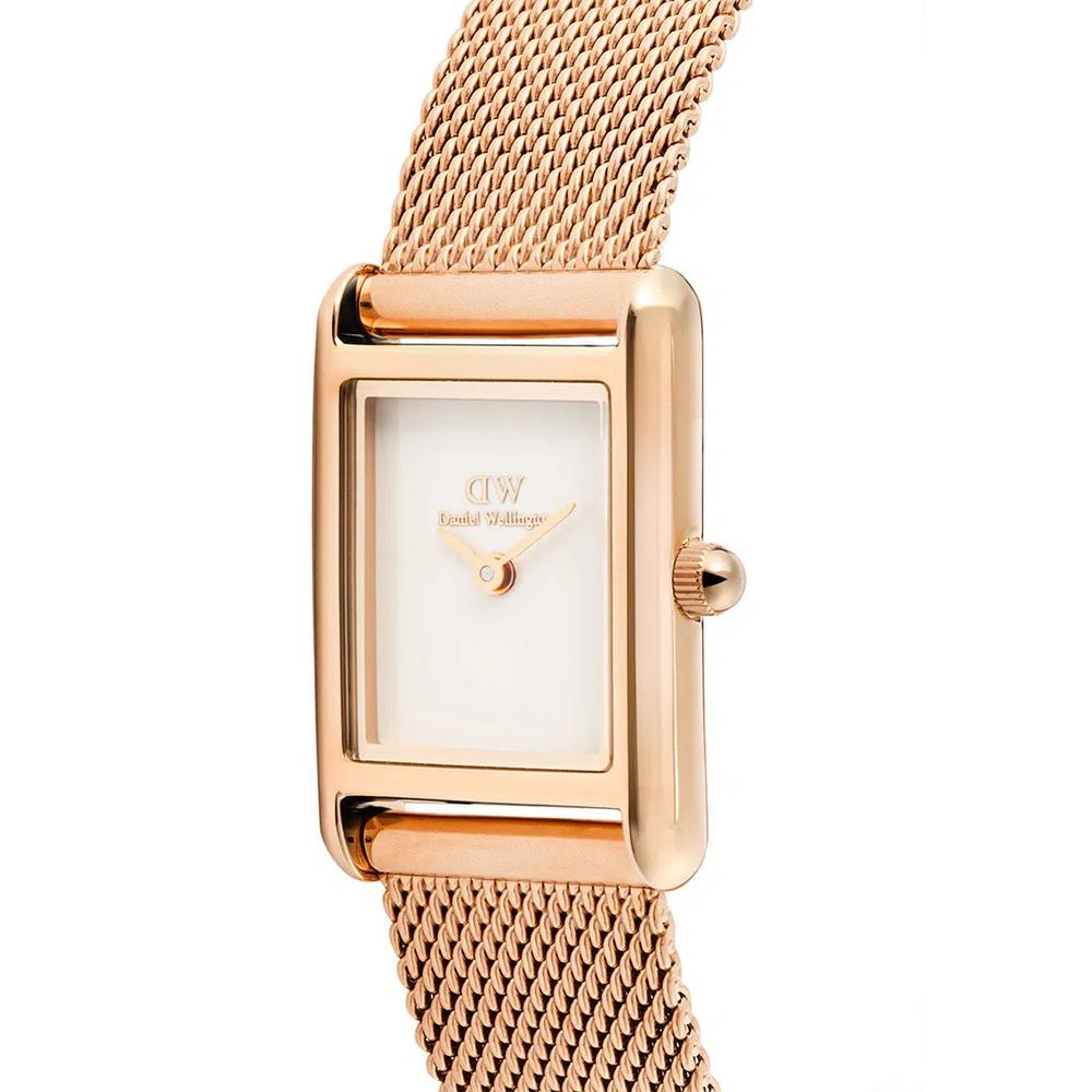 Bound Mini Melrose White Rose Gold - Женские часы из нержавеющей стали, официальные оригинальные DW 3