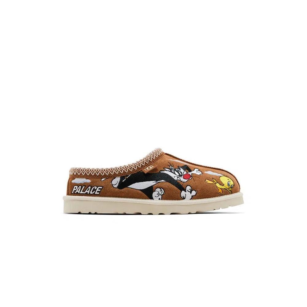Тапочки Palace x Looney Tunes x UGG Tasman Slipper 'Chestnut' 1