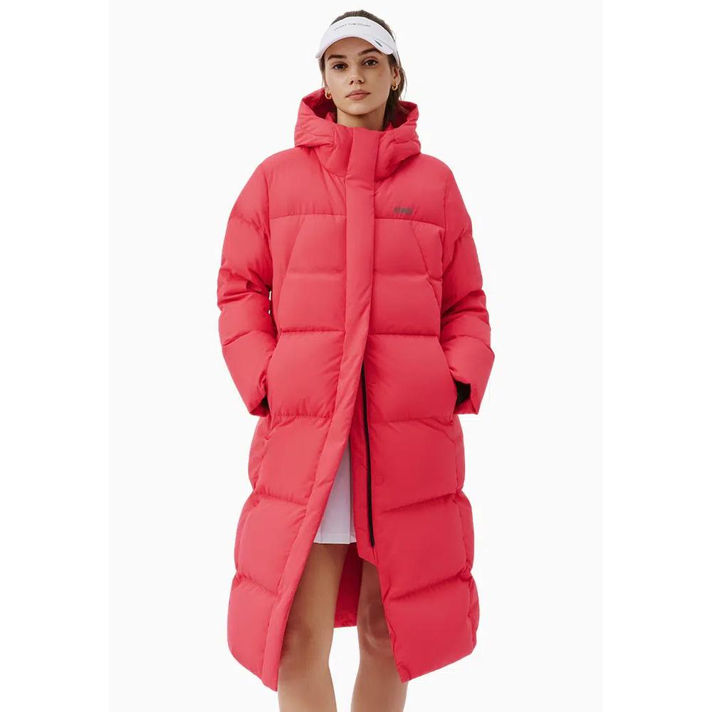 ЖЕНСКАЯ ДЛИННАЯ ПУХОВАЯ КУРТКА С ЛОГОТИПОМ K-SWISS 1