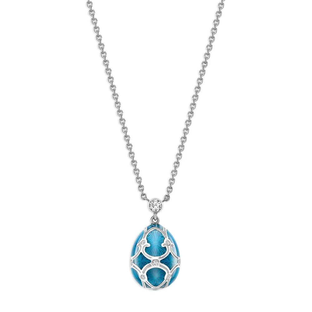 Колье Heritage Petite Egg из белого золота с бриллиантами 2
