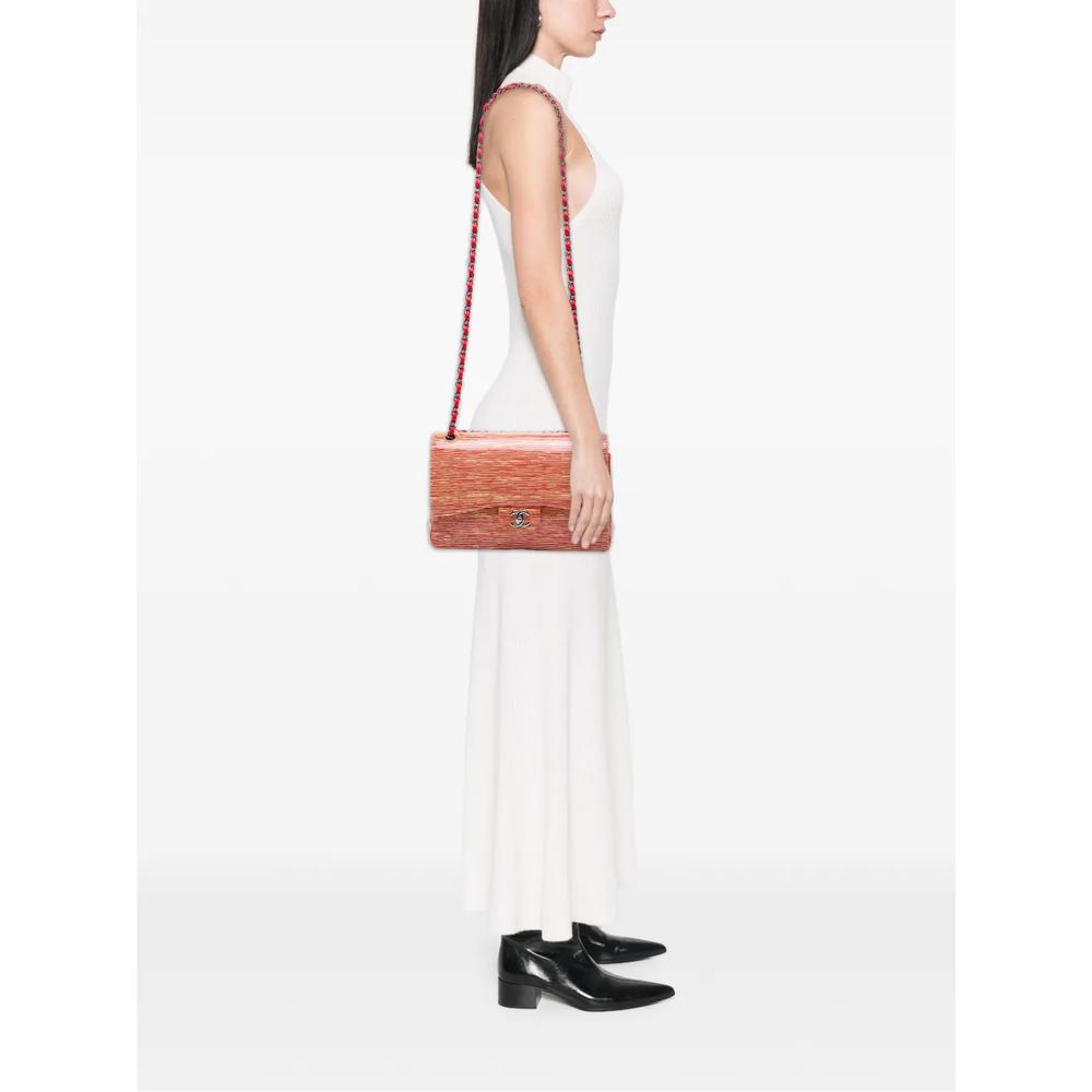 Сумка на плечо Jumbo Classic Patent Striped Double Flap (2013-2014 годы) 2