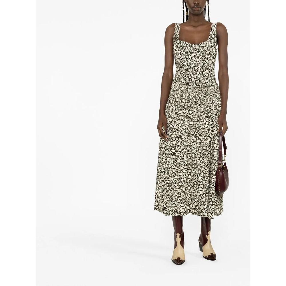 floral-print flared dress 2