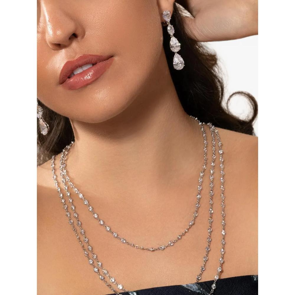 Серьги-подвески pear marquise 2