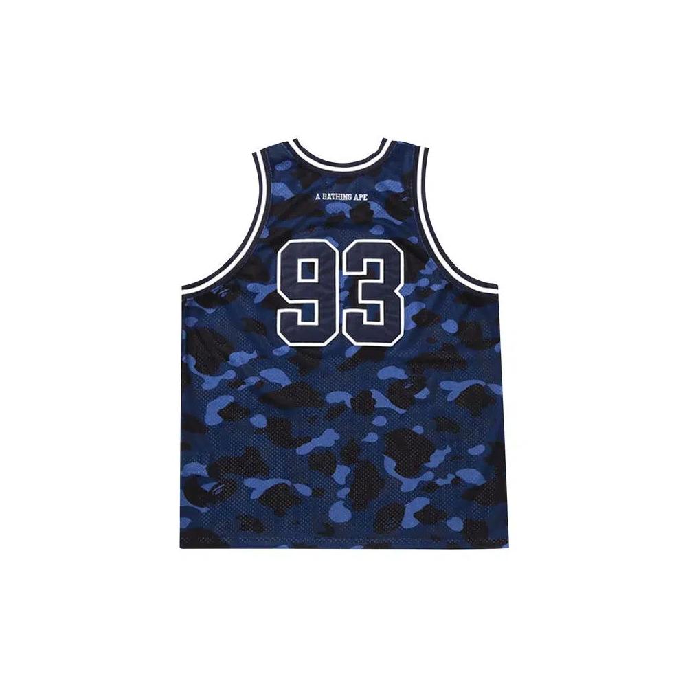 Майка BAPE Color Camo Basketball Tank Top 'Navy' 2
