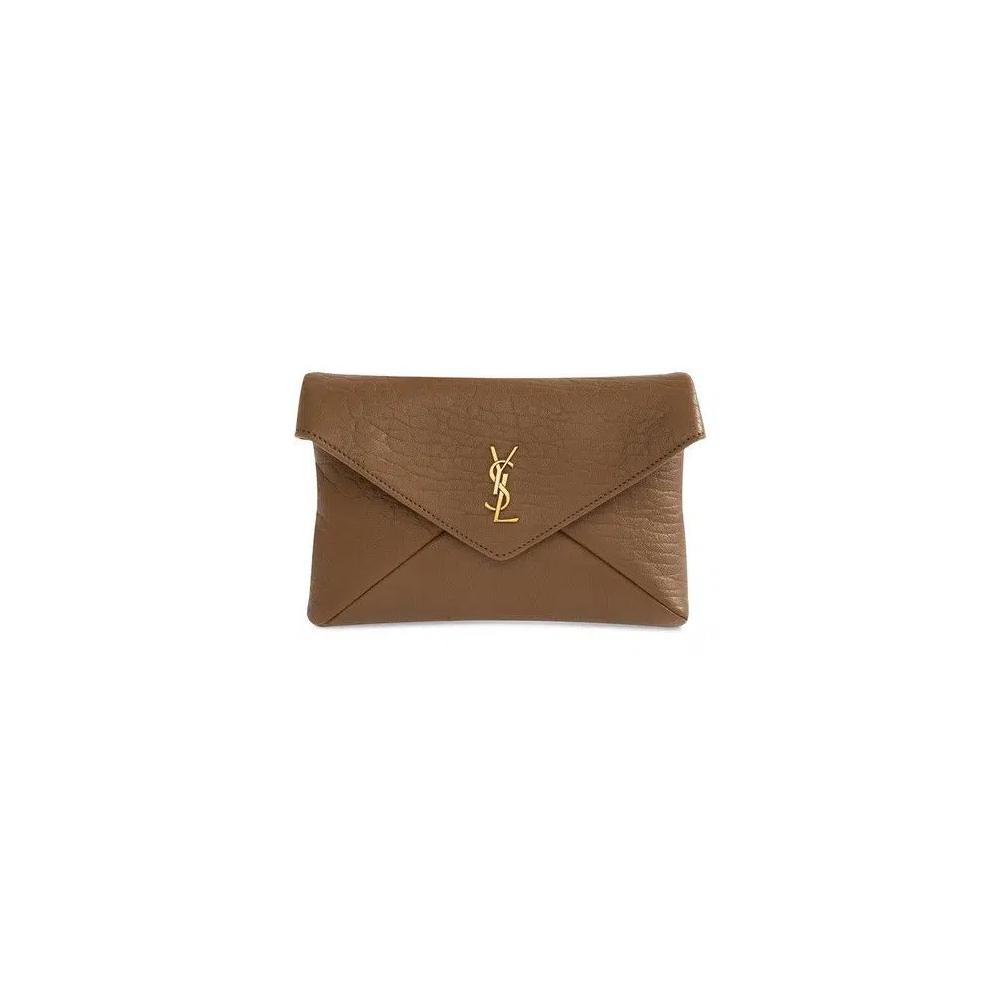 Клатчи Saint Laurent Cassandre Chain Pouch 'Dark Cork' 1