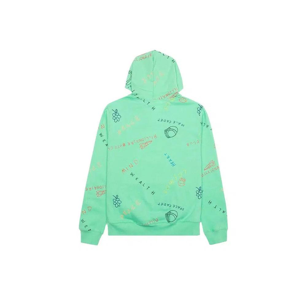 Худи Billionaire Boys Club BB Scribble Hoodie «Spring Bud» 2