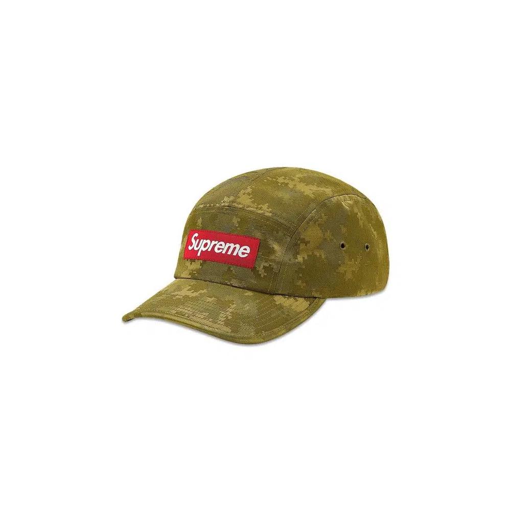 Кепки Supreme Satin Digi Camo Camp Cap 'Olive' 1