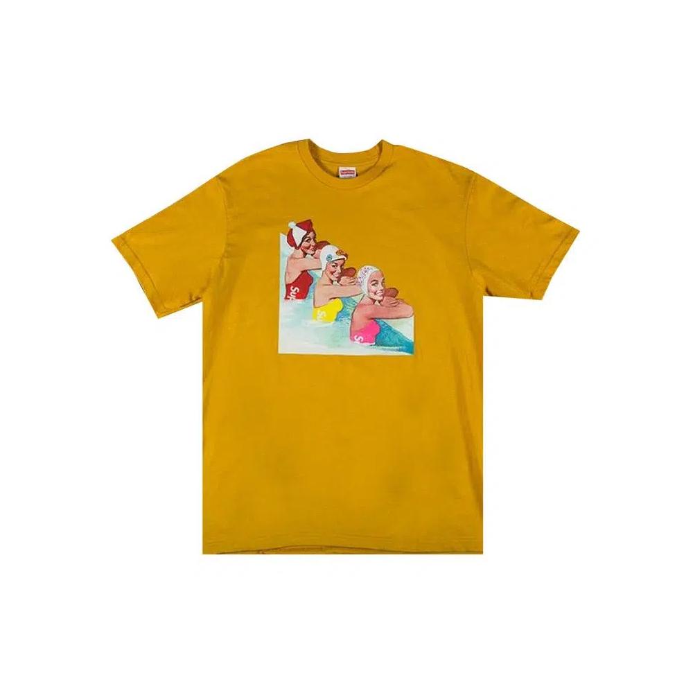 Футболки Supreme Swimmers Tee 'Горчичный' 1