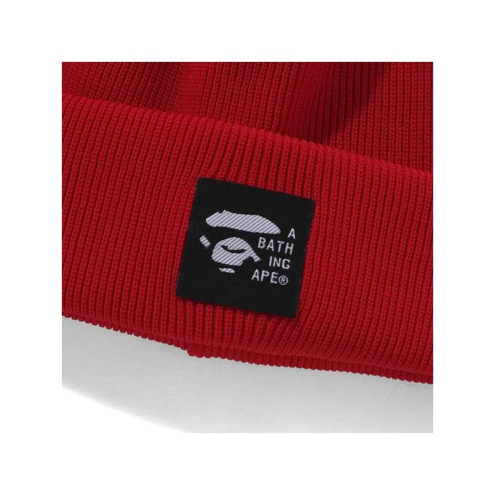 Бини BAPE Logo Knit Cap 'Red' 3