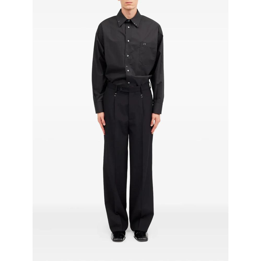 Широкие брюки со складками 2