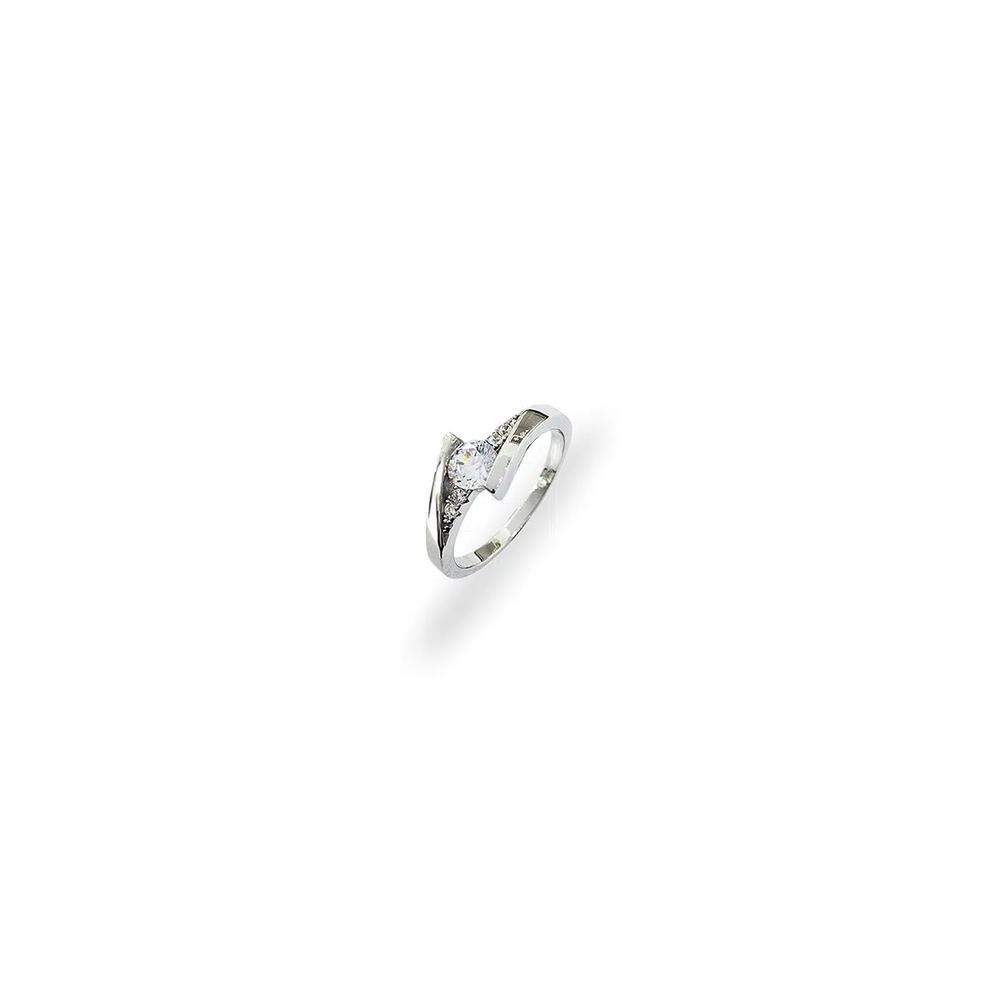 MJ Jewellery кольцо из серебра 925 пробы SC547 с покрытием из белого золота 1