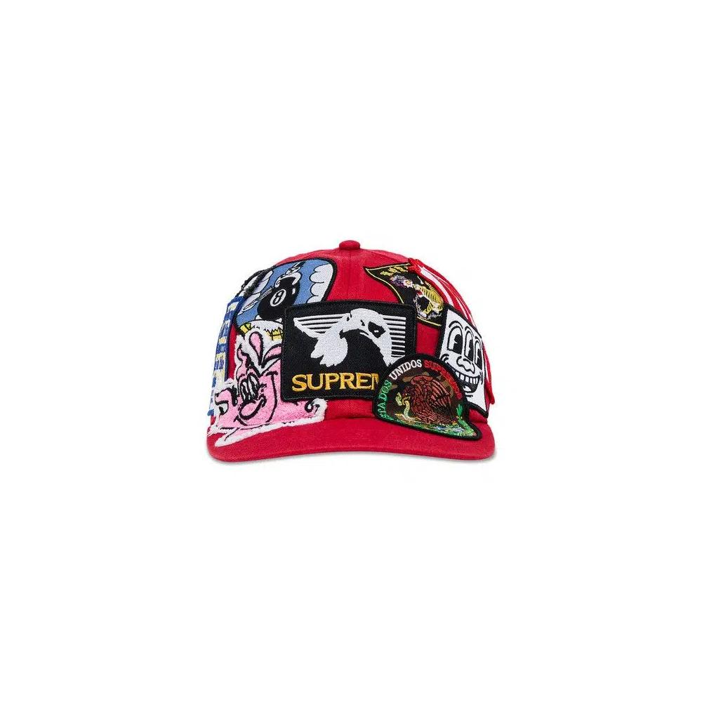 Кепки Supreme Patches 6-Panel 'Красный' 1