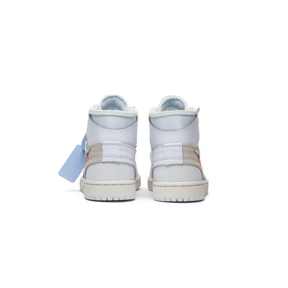 Кроссовки Off-White x Air Jordan 1 Retro High OG BG 'White' 2018 6
