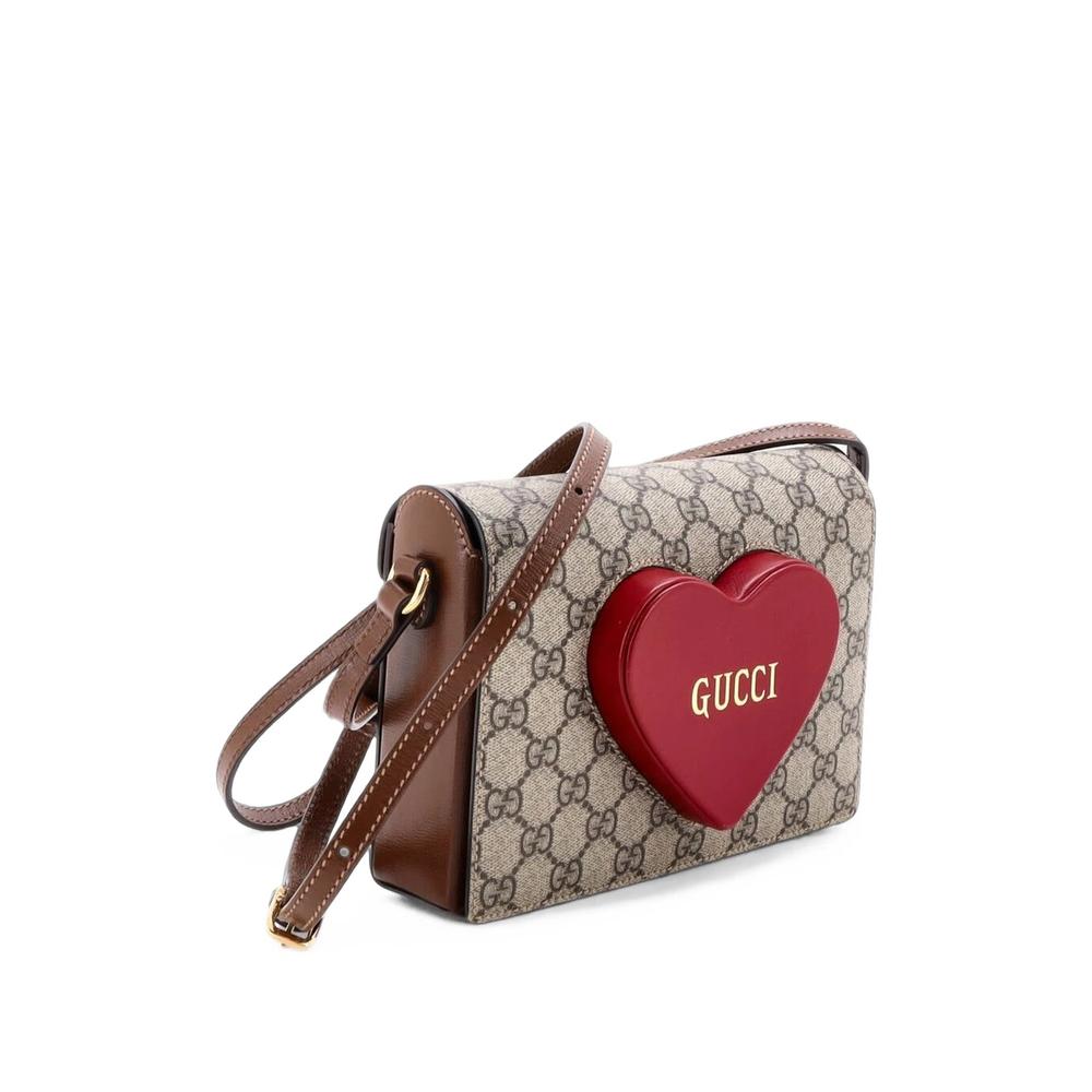 Logo Heart GG Coated Canvas crossbody bag 3