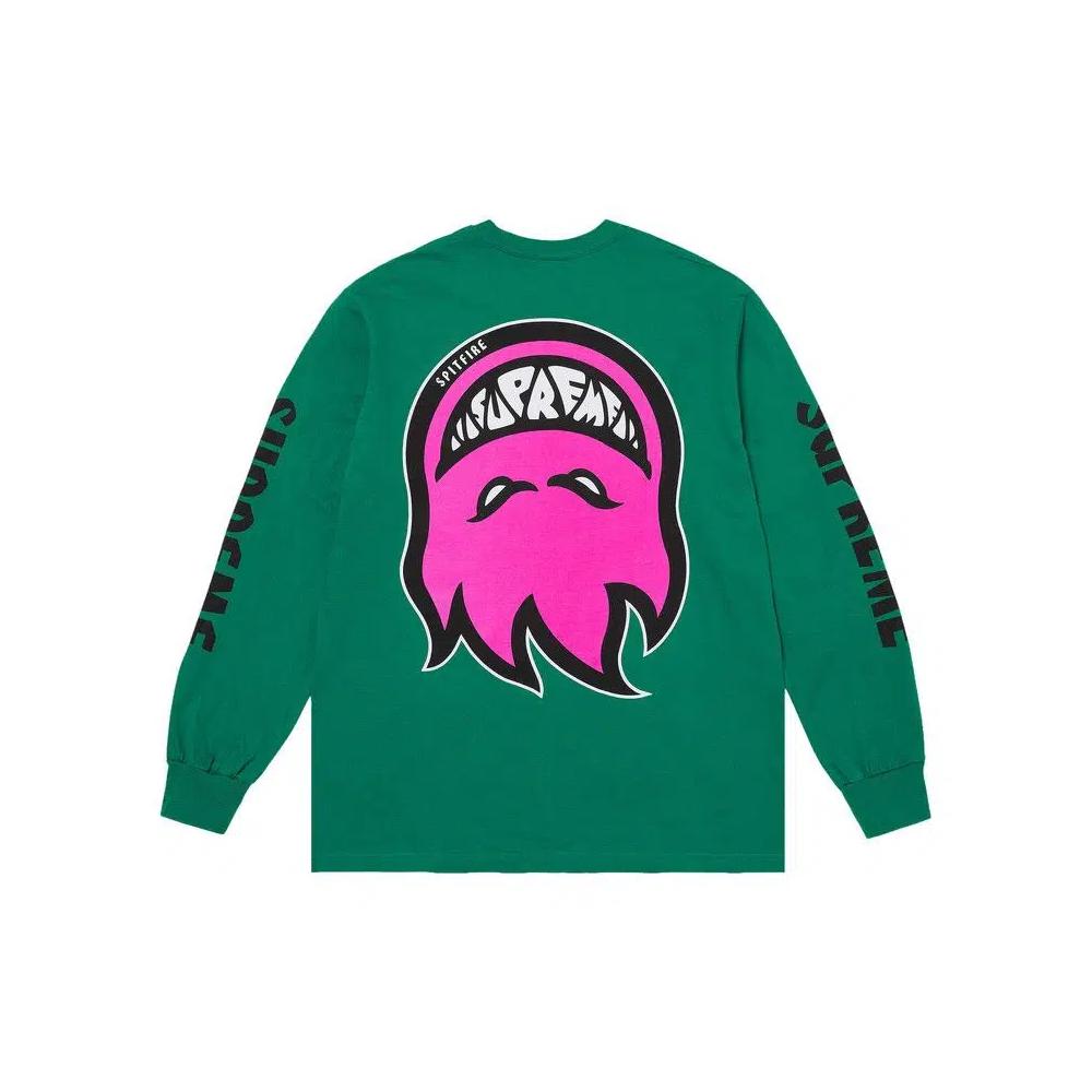 Футболки с длинным рукавом Supreme x Spitfire Long-Sleeve Tee 'Light Pine' 2