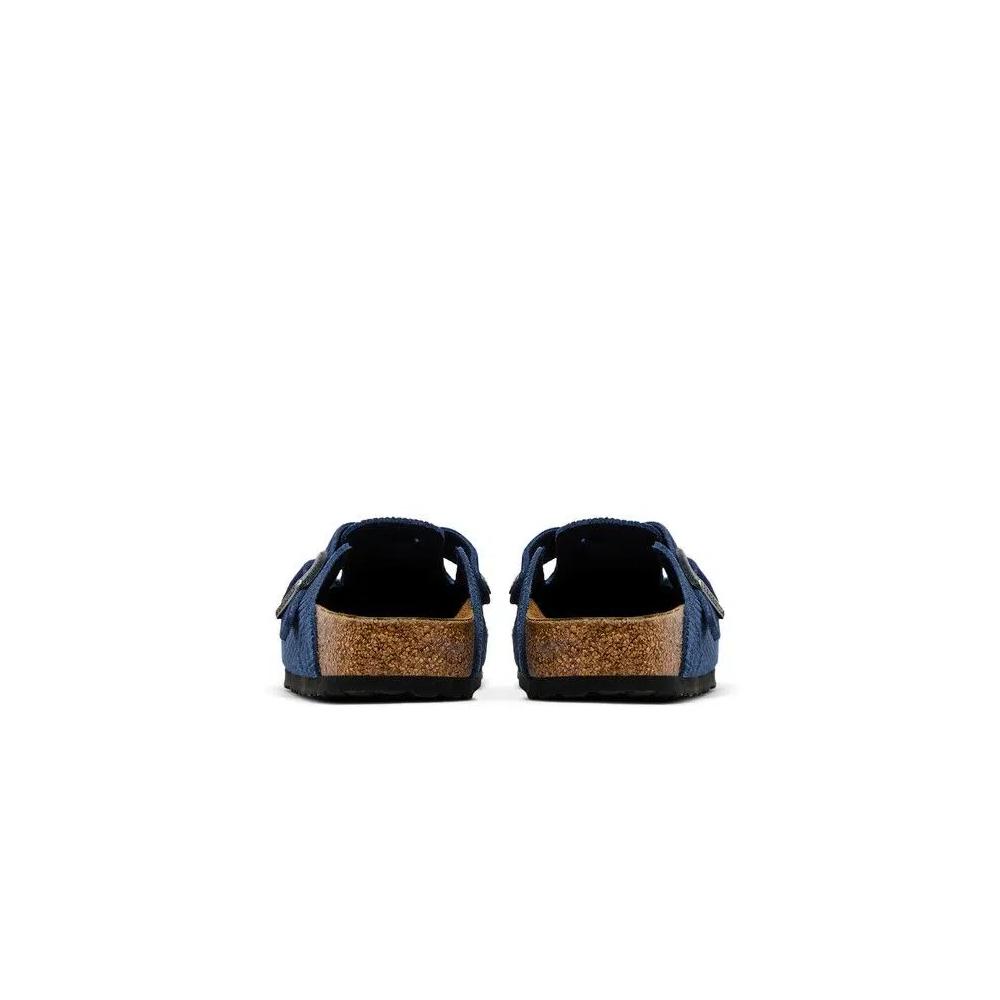 Сабо Birkenstock Boston Suede Embossed Corduroy Narrow 'Indigo' 6