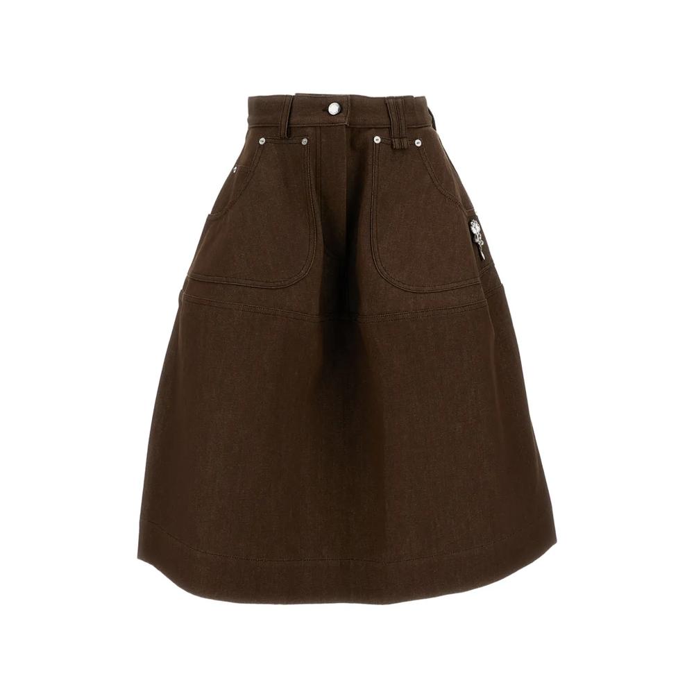 mid embellished A-line skirt 1