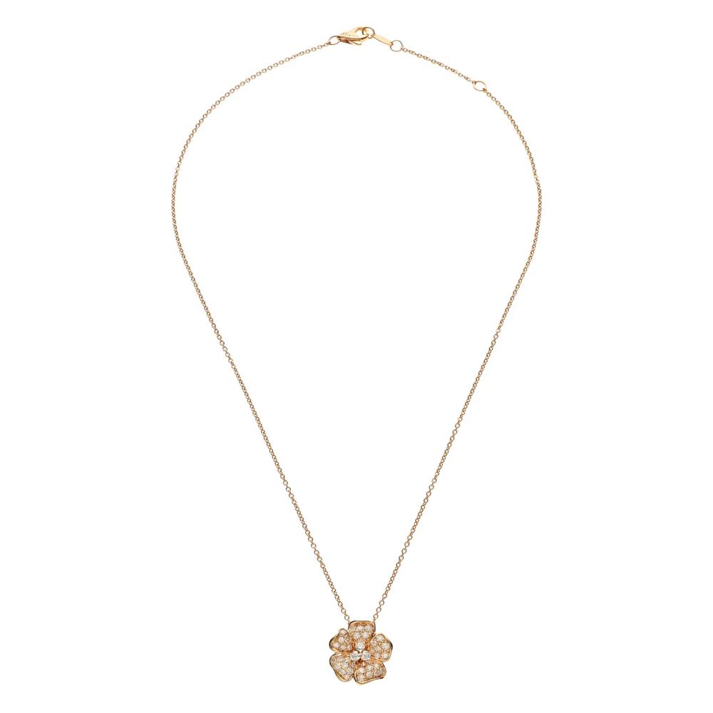Колье Flora из розового золота с бриллиантами 1