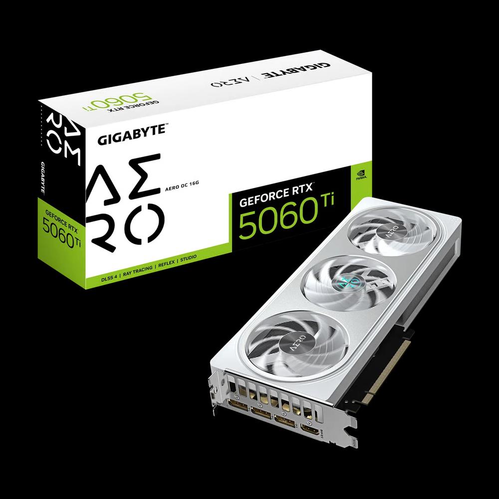 GIGABYTE GeForce RTX 5060 Ti AERO OC 16G видеокарта 1