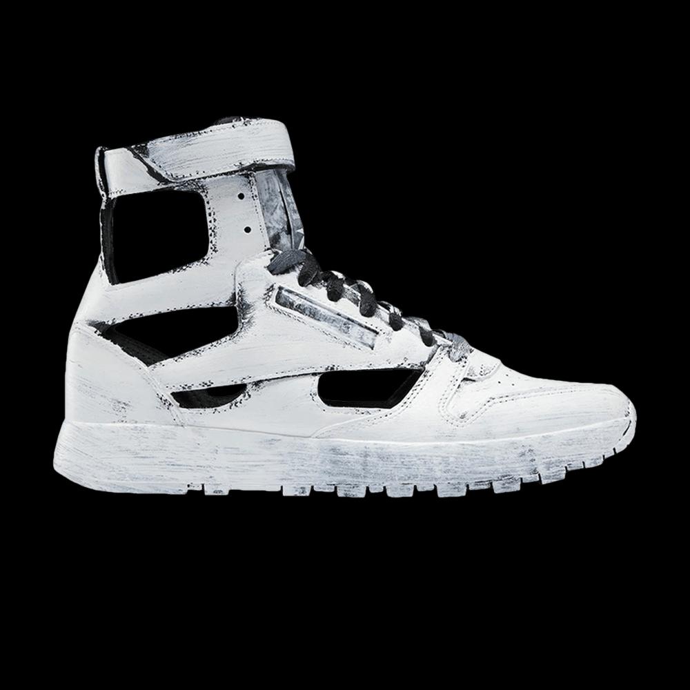 Кроссовки Reebok x Maison Margiela Classic Leather Tabi High 'Расписанный вручную - Бьянкетто' 1
