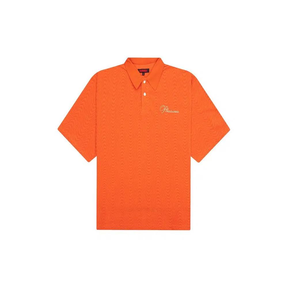 Поло Pleasures Zen Terry Boxy Polo 'Burnt Orange' 1