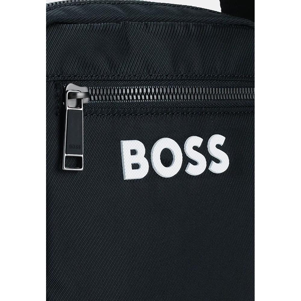 Структурированная сумка через плечо с рельефным логотипом - BOSS Mainline 4
