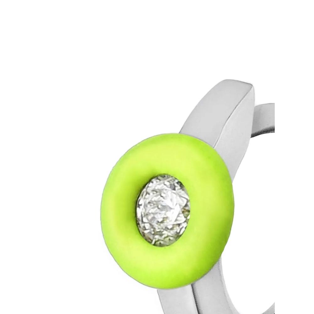 Серьга Mini Roma из белого золота с бриллиантами 2