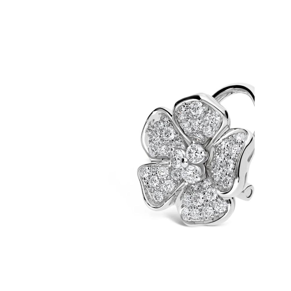 Серьги Flora из белого золота с бриллиантами 2
